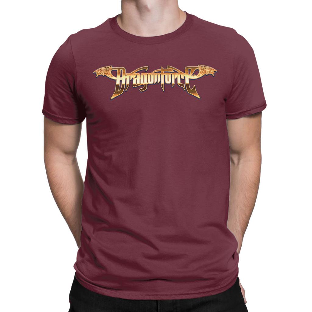 Men Women Graphic Print Dragonforce Rock Metal Band  T Shirt Tee 100% Cotton  T-shirts Clothing