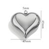 1pc 304 Stainless Steel Large Heart 3D Charms PVD Gold Plated Metal Earring Necklace Jewelry Making Findings Accessories