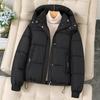 Down Padded Jacket Ladies's Short Hooded Thick Padded Jacket Small Winter Padded Jacket Trend