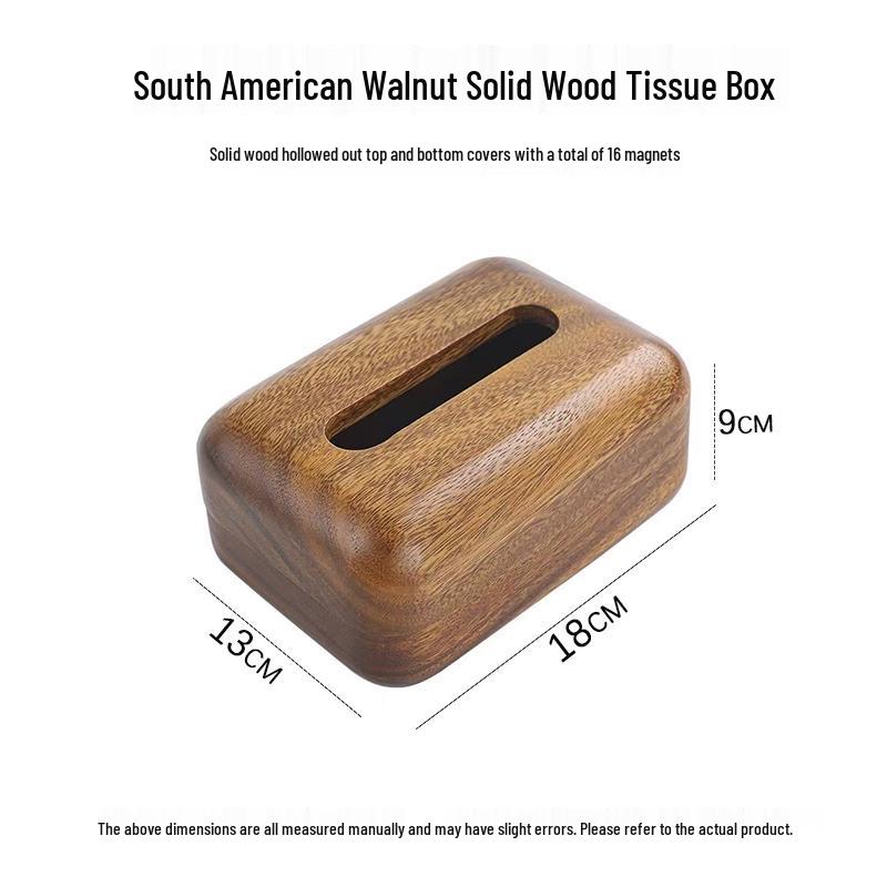 Luxury Solid Wood Rectangular Tissue Box