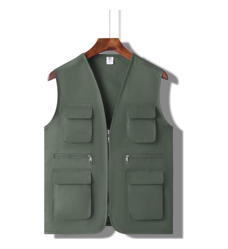 Custom Logo Multi-Pocket Volunteer Vest for Community and Photography Events