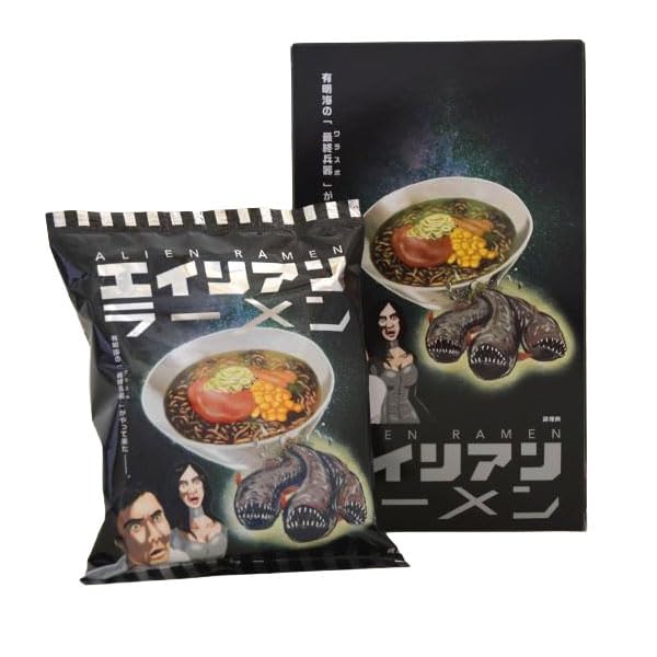 Alien Ramen 4-pack set in a box - Instant ramen, local specialty, soy sauce flavor