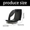 Right Angled Grill Brush With 3 Functions And Ergonomic Handle Scrapers Wire Bristles For Deep Cleaning BBQ Grates Tool