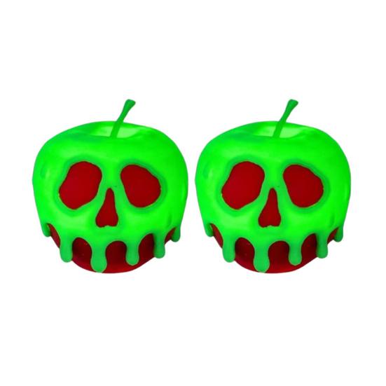 Fruit Skull Figurine Spooky Skull Night Light Gothic Desktop Lamp for Halloween Horror Themed Party Mantel Dining Table Decoration