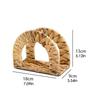 Cocktail Napkin Holder Water Hyacinth Kitchen Napkins Holder for Table Farmhouse Decorative Storage Organizer for Restaurant