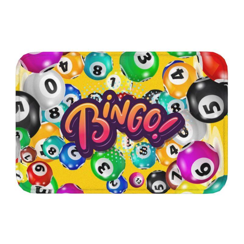 Game Bingo Doormat Mat Anti-Slip Kitchen Bathroom Toilet Rug Carpet 40*60cm