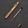 Portable Brass Ballpoint Pen 1.0mm Medium Point Bolt Action Smooth Writing Ideal Gift for Men Colleagues