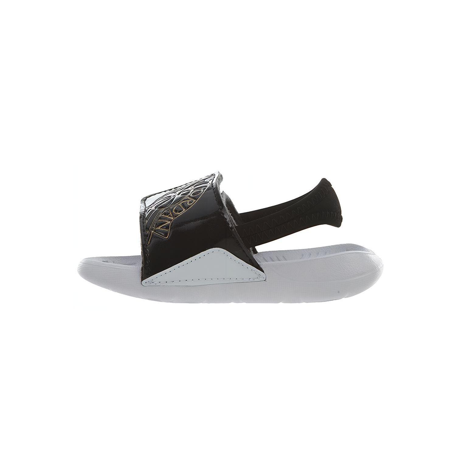 

New Jordan Hydro 7 Black Metallic Gold White TD AA2519-021 25