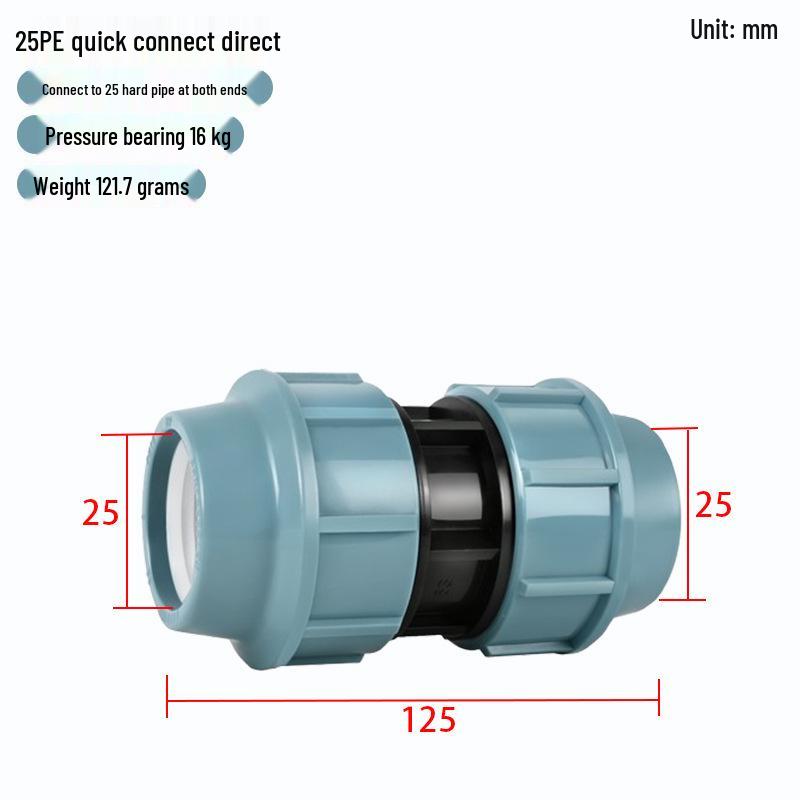 Quick Connect PE Pipe Fittings: Live Joint Tee, Elbow, Ball Valve - No Hot Melt Required