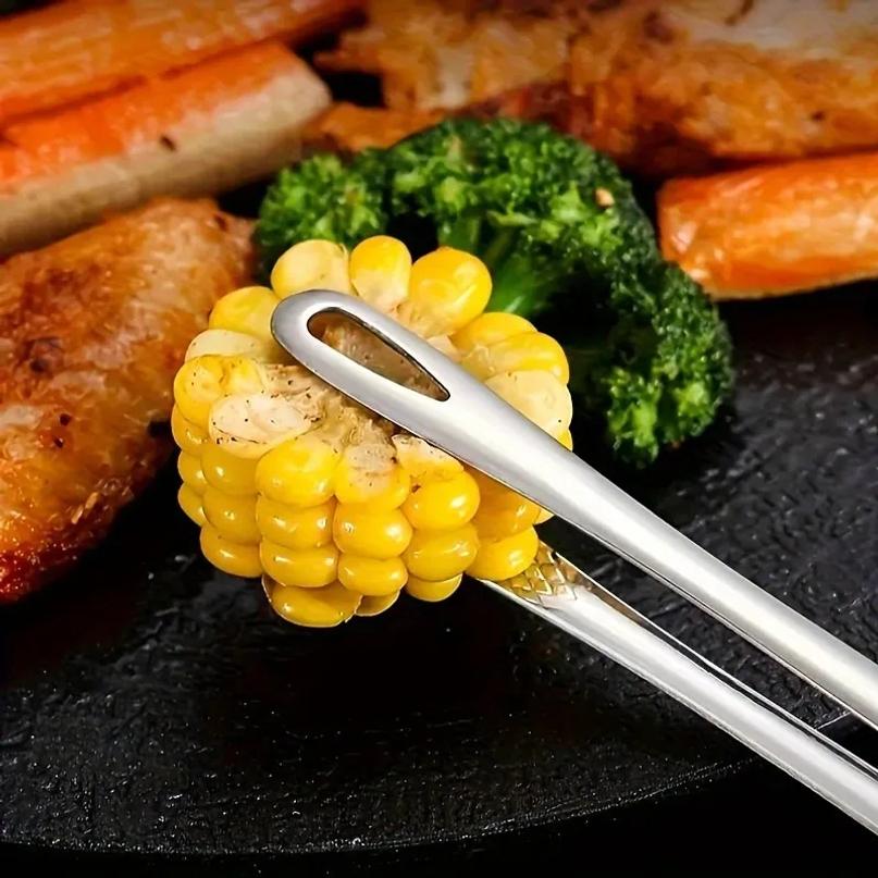 Multi-purpose Kitchen Food Tongs Food Grade Stainless Steel Bread Tongs Steak Tong Salad Tong Grill Clip BBQ Tools