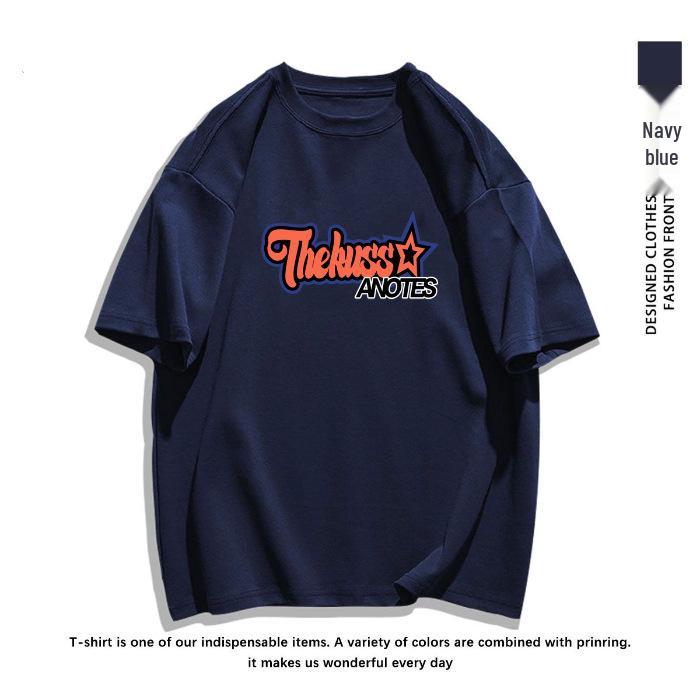 

Women s Heavyweight Pure Cotton Crew Neck T-Shirt XL темно-синий