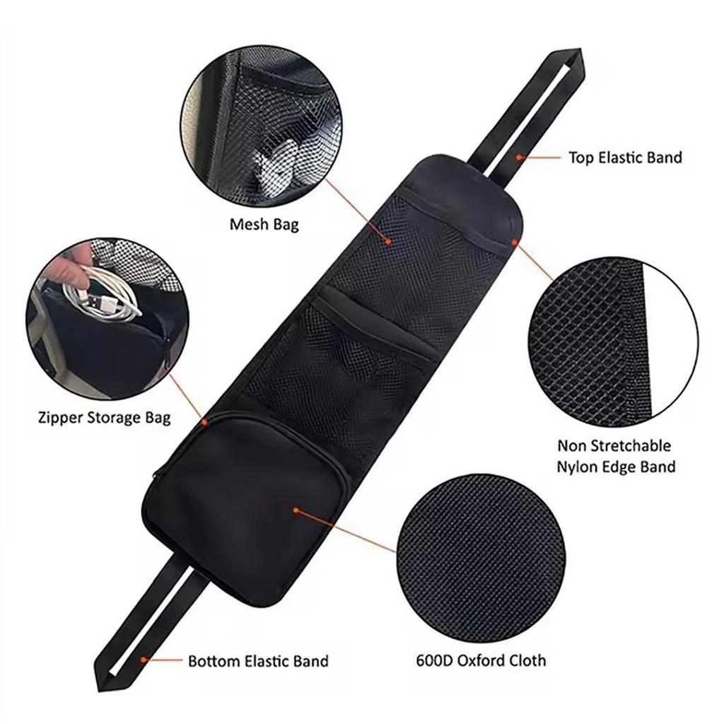 Universal Car Seat Side Organizer Multi-Pocket Automotive Front Seat Organizer for Cars SUV & Truck