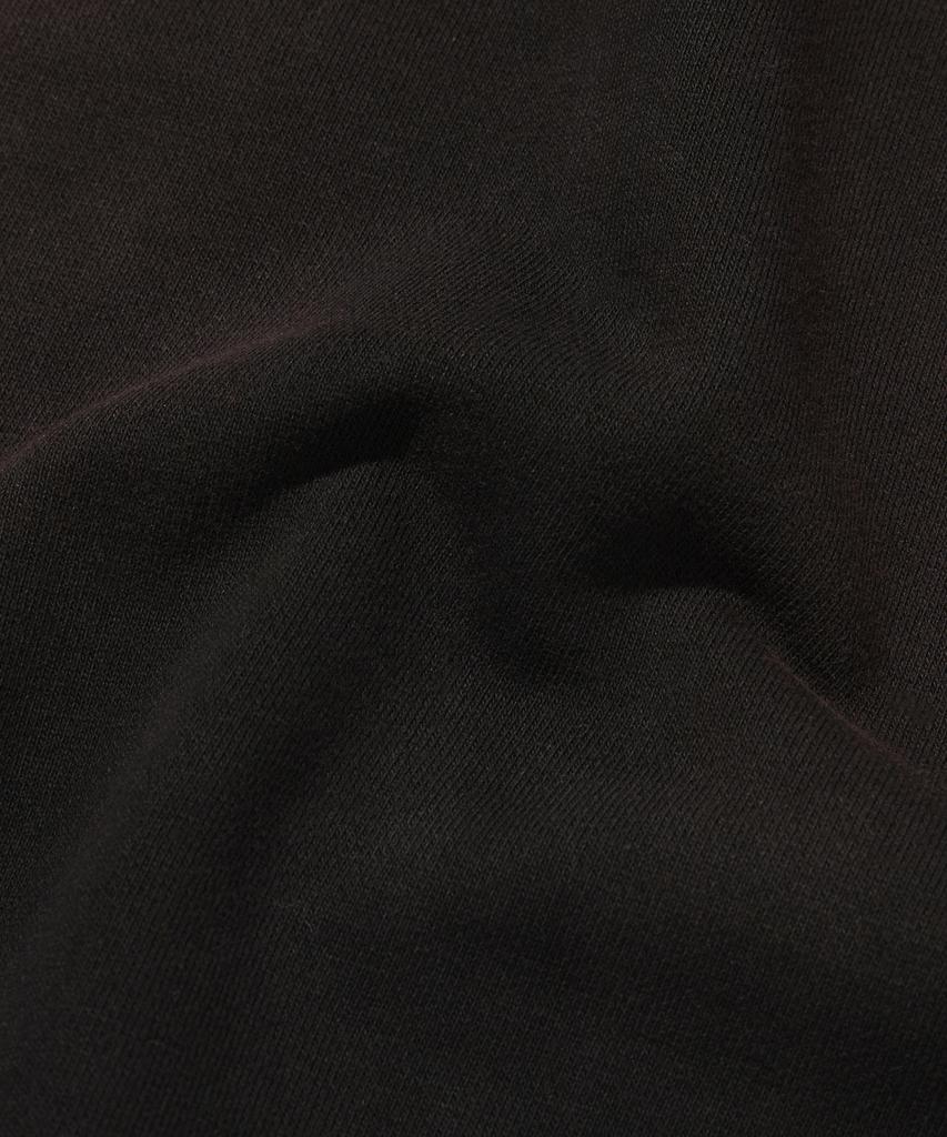Suade Cropped Washed Hood Zip Up [Dark Black]