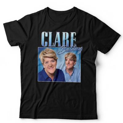 Clare Balding Tshirt Appreciation Unisex Throwback Homage Funny Stag Hen Do