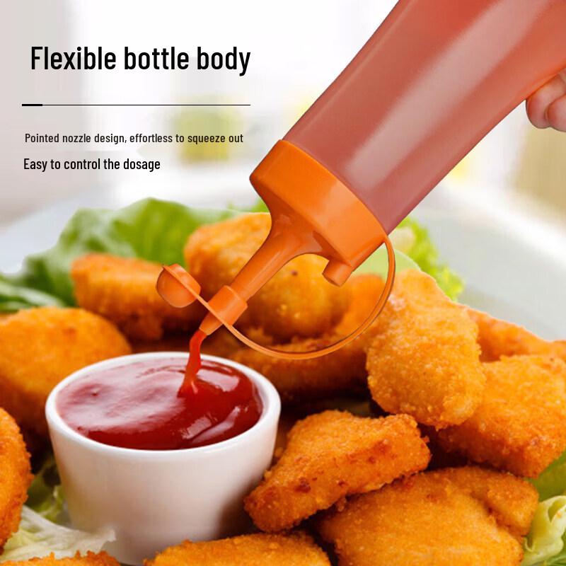 ZISIZ Food-Grade Plastic Squeeze Sauce Bottle