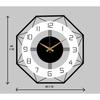 Morden Metal & Wooden Wall Clock for Living Room Bedroom Office Kitchen Stylish Wall Clock for Home and Hall Designer Big Size Modern