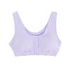 MY Bra for Breast Soft Front Snap 2 Colors [KISS LIFE] Post-Surgery Cancer, 100% Cotton, Non-Wired, Touch, Hook, Button, (M, Lavender) (kml170104a2)