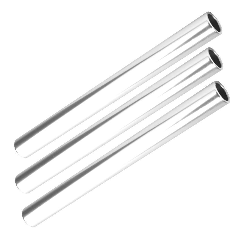 3PCS Smooth Surface Track Baton Hollow Tube Running Baton Reusable Relay Baton Sports Training