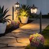 Waterproof Solar Post Lamp Solar Powered Pathway Garden Light Gifts Planter Lamp  Garden Decor