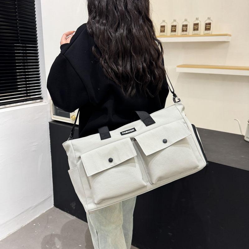 Portable Large Capacity Sports Fitness Bag Dry Wet Separation Yoga Bag Men Women Short-Distance Travel Bag Separation Shoes Bags