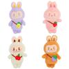 Creative Cartoon Labubu Plush Keychain Soft And Cuddly Colorful Accessory For Couples