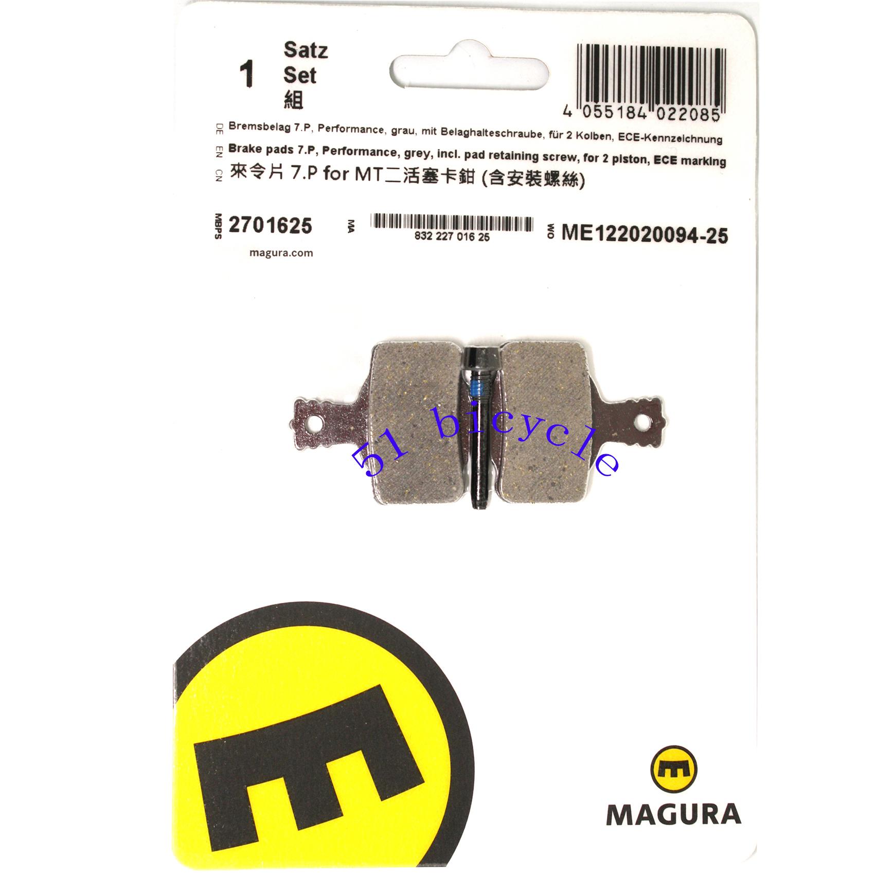 Magura mt2 mt4 mt5 mt7 mt8 original oil disc Hydraulic brake pads MAGUARA Original metal resin brake pads 7P