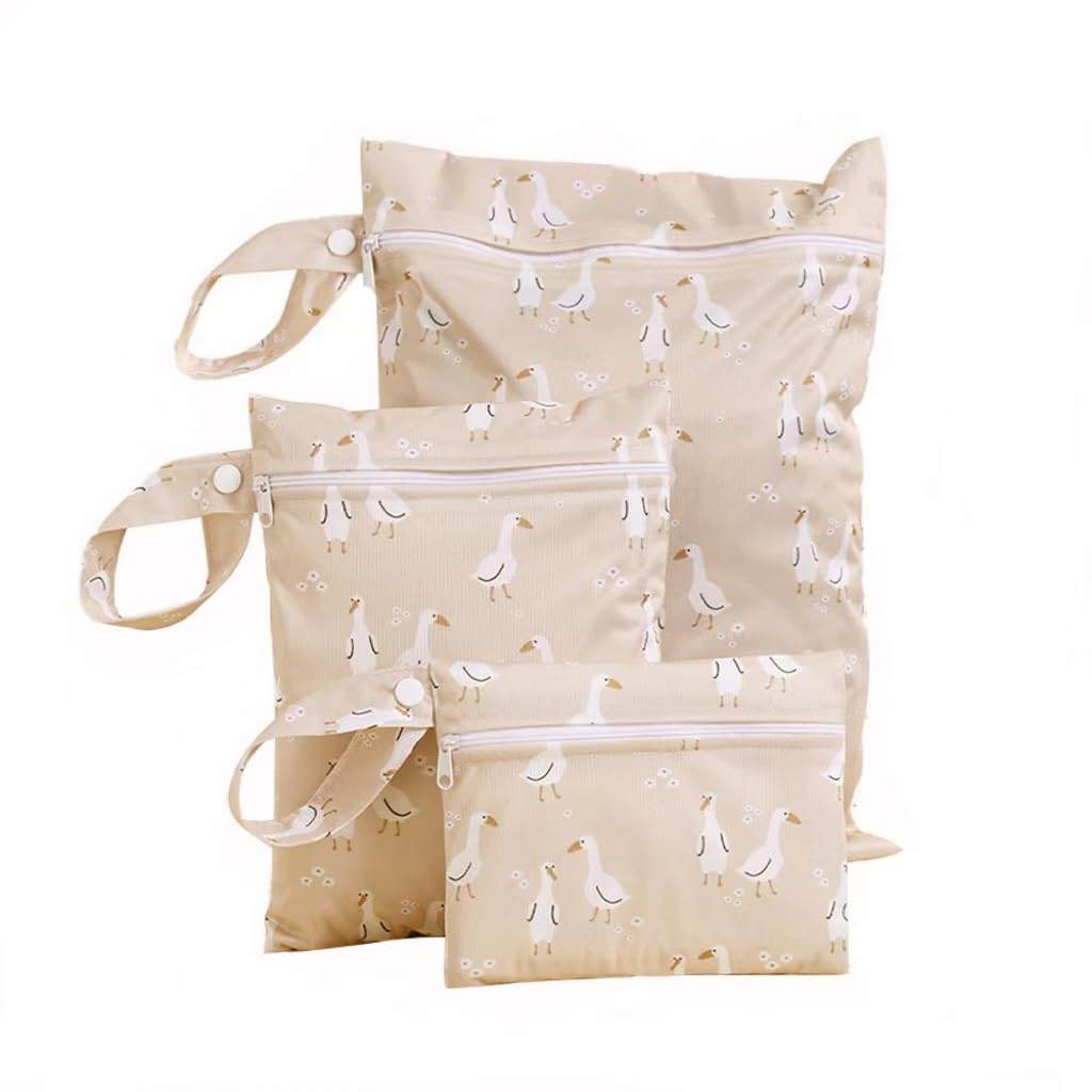 

Dboojoyc Waterproof Diaper Set of Waterproof Diaper Dirty Bags for Diaper Waterproof for Dirty Pool Bath Hot Spring Swimming Bags Pouches, 3, Bags,