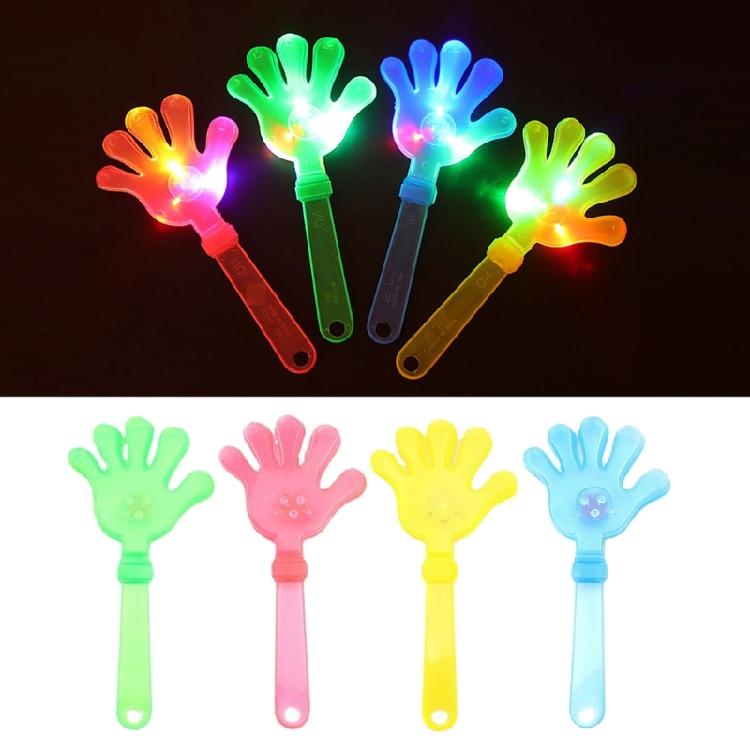 10pcs Lighted Hand Clappers for Parties Decoration Tool Festivals Noise Maker Music Festivals Accessories for Children
