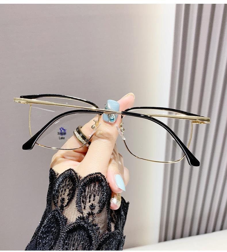 Photochromic Anti-Blue Light Prescription-Ready Eyebrow Line Glasses - Unisex, Ultra-Light, Stylish Optical Frames