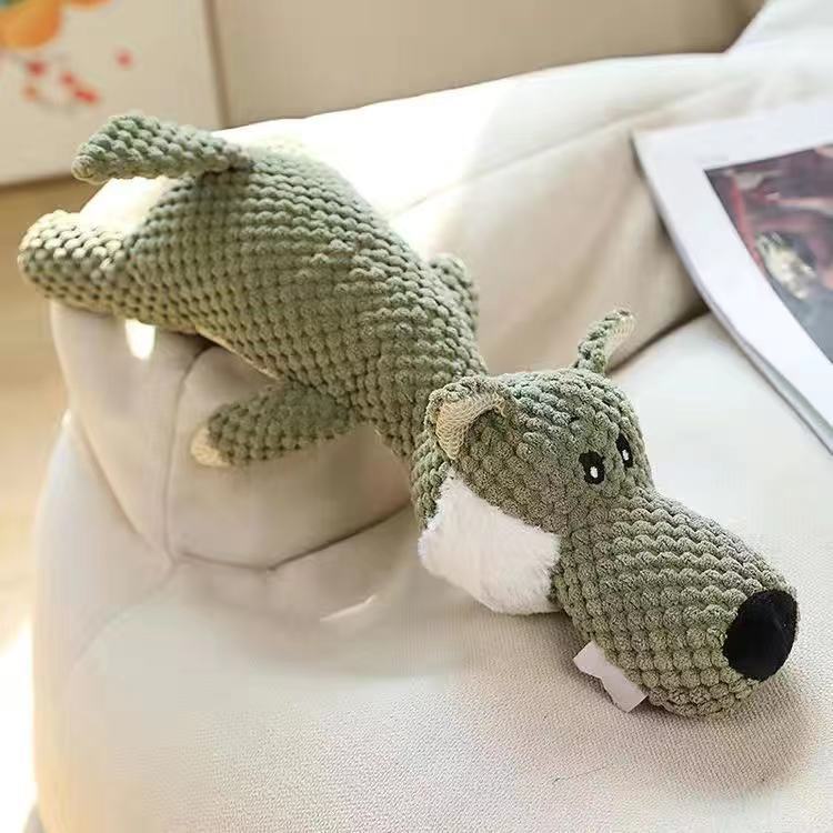 Pet Toys Dogs and Cats Bone Resistant Tear Resistant Bite Resistant Sound Making Grinding Teeth Cotton Rope Plush Pet Dog