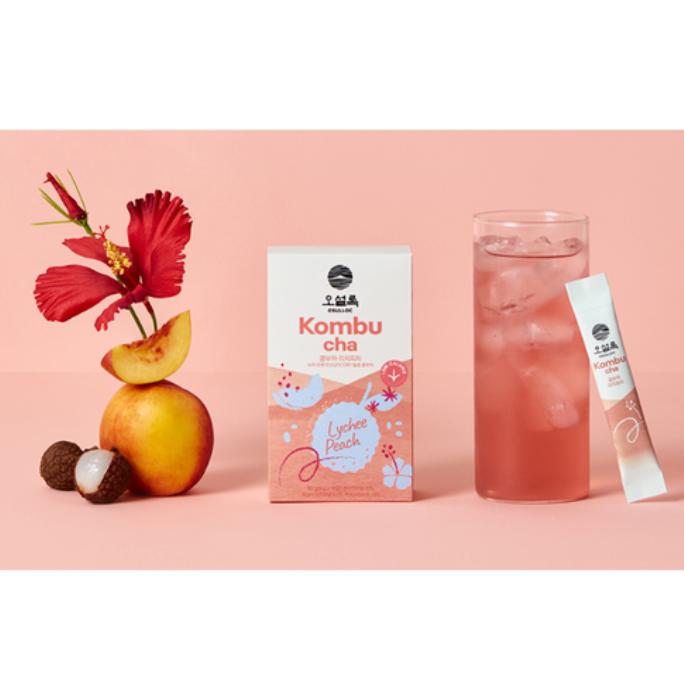 OSULLOC Kombucha Rich Peach 10-Pack – Korean Fermented Tea