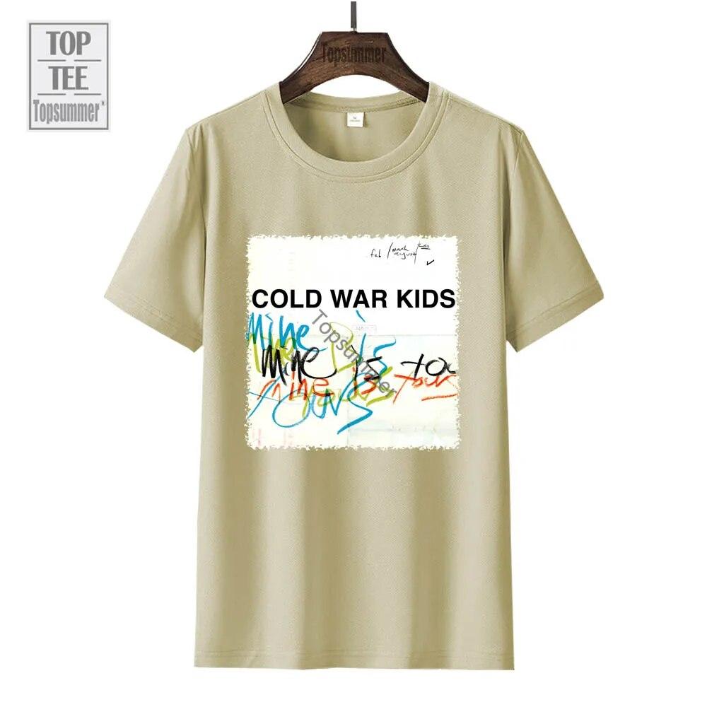 Mine Is Yours Album T Shirt Cold War Kids Tour T-Shirt Women'S Punk Streetwear Black T-Shirts Unisex'S Short Sleeve Clothes