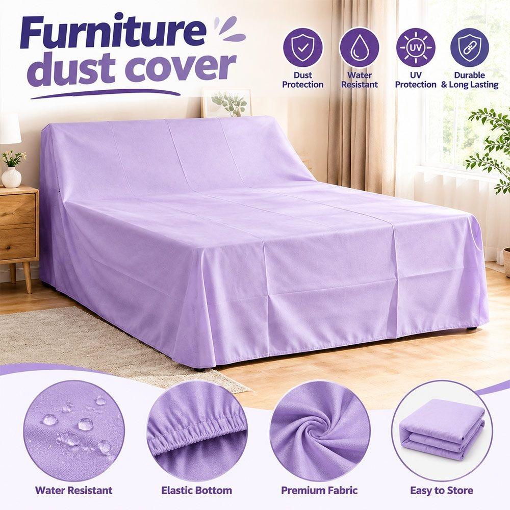 Non Woven Fabric Furniture Dust Cover Purple Dustproof Cover New Sofa Dust Cover Bedroom