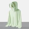 Raw yarn sunscreen clothing women's removable brim men's ice silk UPF + UV protection outdoor fishing sunscreen clothing