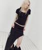 SETUP-EXE Napoleon Collar Top / Black