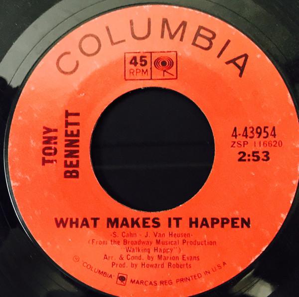 

7inch Record TONY BENNETT - What Makes It Happen 443954 Columbia 1963 US Pop Used