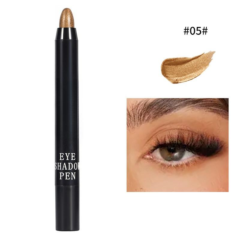 Lidschattenstift Hochglänzend Perlmutt Aufhellend Explosiver Fauler Seidenraupen-Stift Funkelnder Lidschatten-Stift Make-up