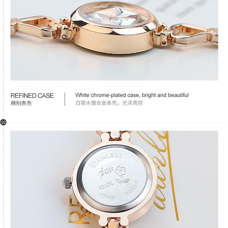 Small Dial Women Quartz Watch Fashion Rhinestone Bracelet Watches Simple Ladies Dress Watches Dropshipping Relojes Para Mujer