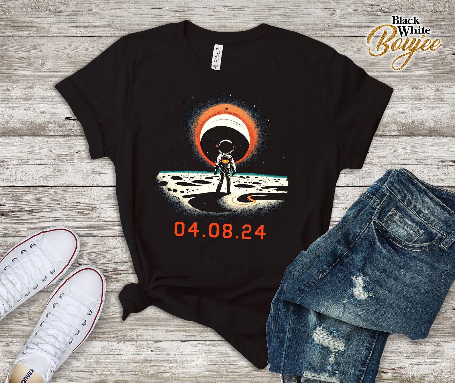 2024 Solar Eclipse Shirt, America Totality 04 08 24 Total Solar Eclipse 2024 T-Shirt, Austonaut Tee 2XL