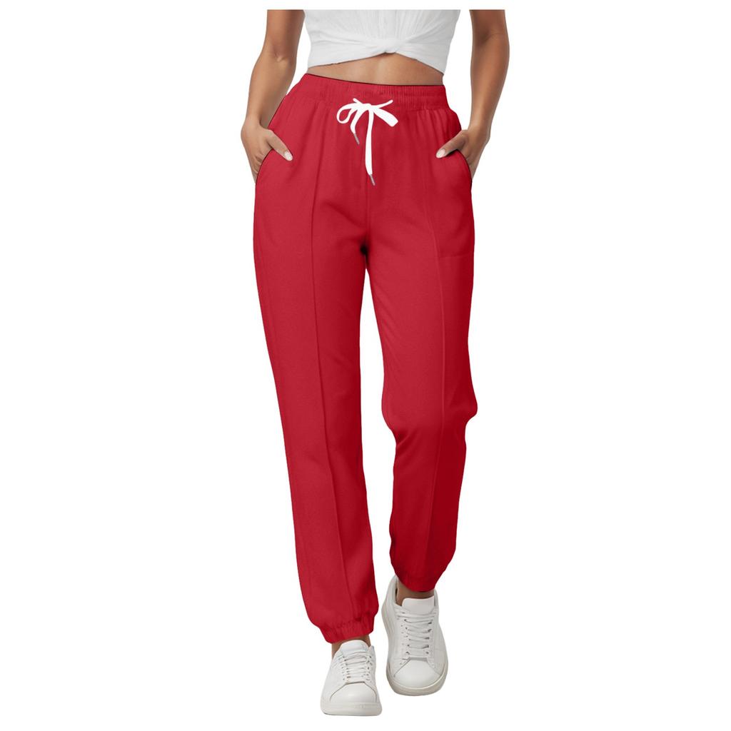 Solid Color Women Pants Pocket Long Women Casual Harem Pants Streetwear Tracksuit Pants For Women Jogging Sports Pants