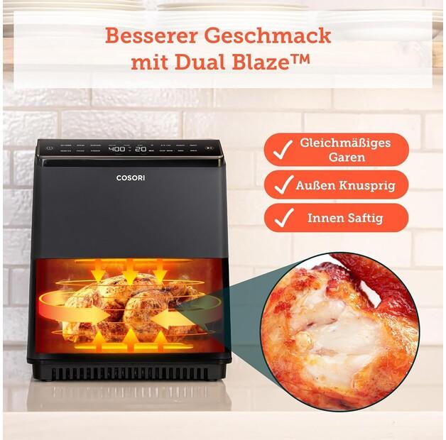 Фритюрница Cosori Dual Blaze 6.4l черная (CAF-P583S)