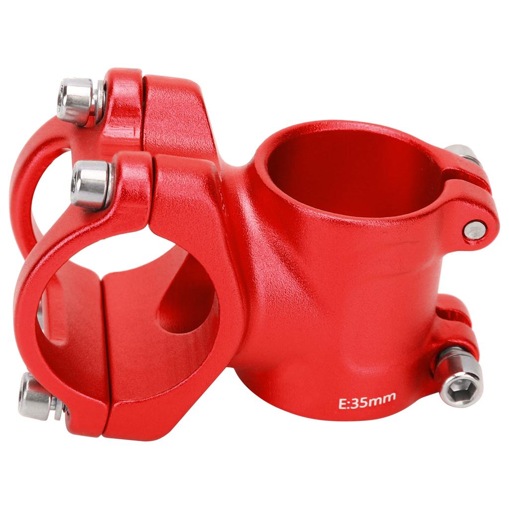 LUNJE 31.8x35mm Bike Handlebar Short Stem Riser Aluminum Alloy   Hollow Stem