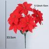 Flowers Poinsettia Bushes Simulation bouquet Xmas Decor Christmas Decoration Christmas Bouquets