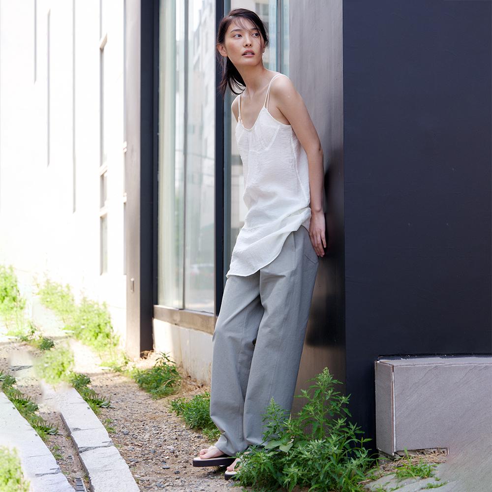 Nowood Button Side Sheer Dress (Ivory)