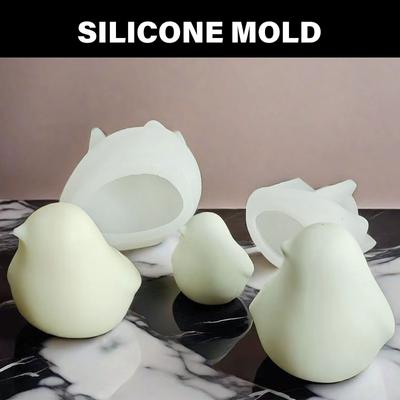 3D Bird Silicone Candle Molds Epoxy Resin Silicone Molds for Candle Soap Decorations Fondant Chocolate Silicone Molds