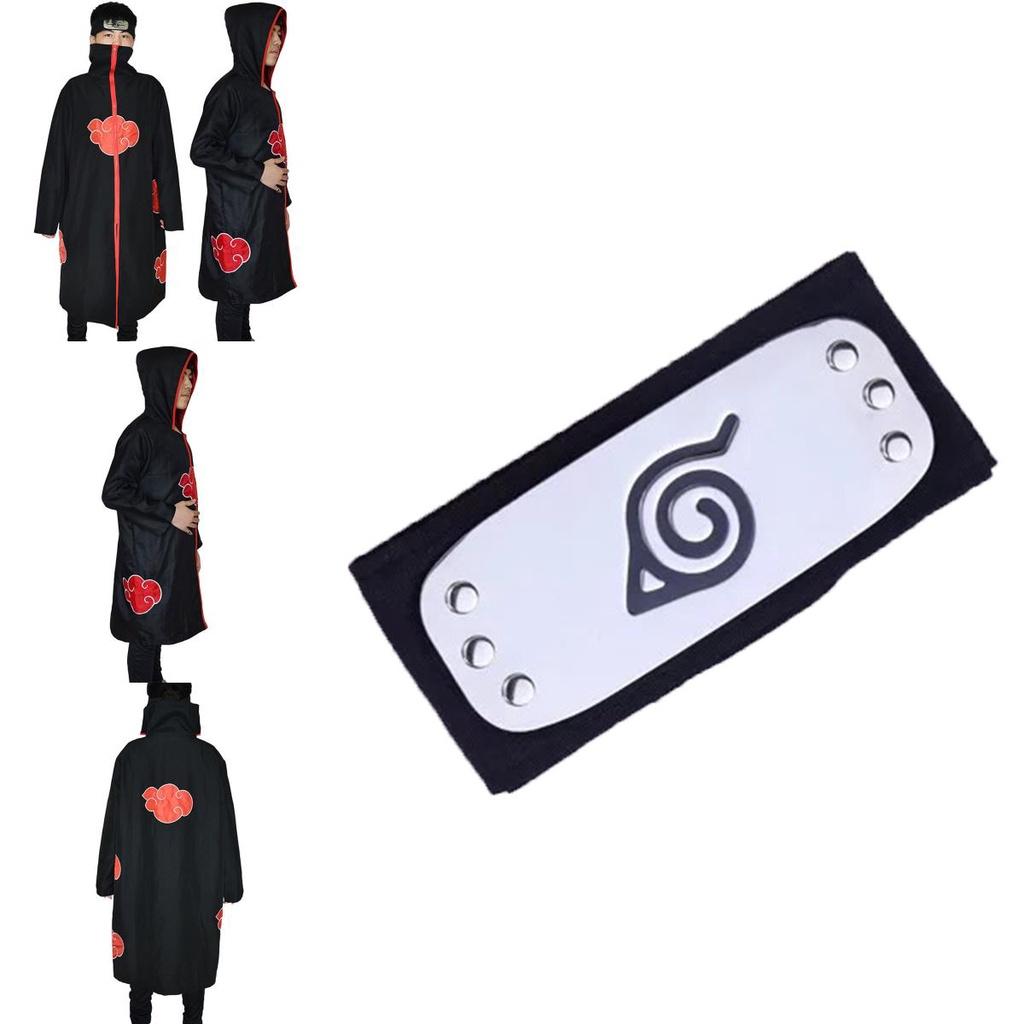 Naruto Akatsuki Uchiha Itachi Cosplay Costume Robe Cloak Cape Soft Material Fabric