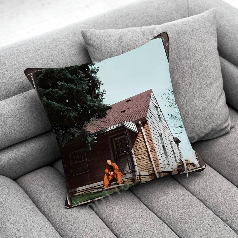 E-Eminem The Marshall Mathers LP STANS Throw Pillow Case For 30cm 40cm 45*45cm 50cm 55cm Square Sofa Pillowcase Shell