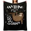 Funny Sloth Lover Gift Throw Blanket Soft Beds Camping Polar Sleeping Bag Blankets