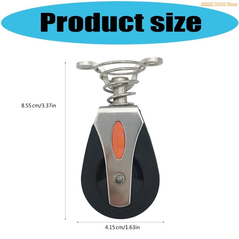 K1AE 2Pcs Strong Rotating Pulley System Gym Equipment Boats Hardware for Outdoor