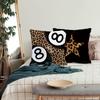 Preppy Y2K Cheetah Print Throw Pillow Covers, Trendy 8 Ball Leopard Pillow Room Decor, Cheetah Leopard Lover Gifts for Women, Coquette Pillows for